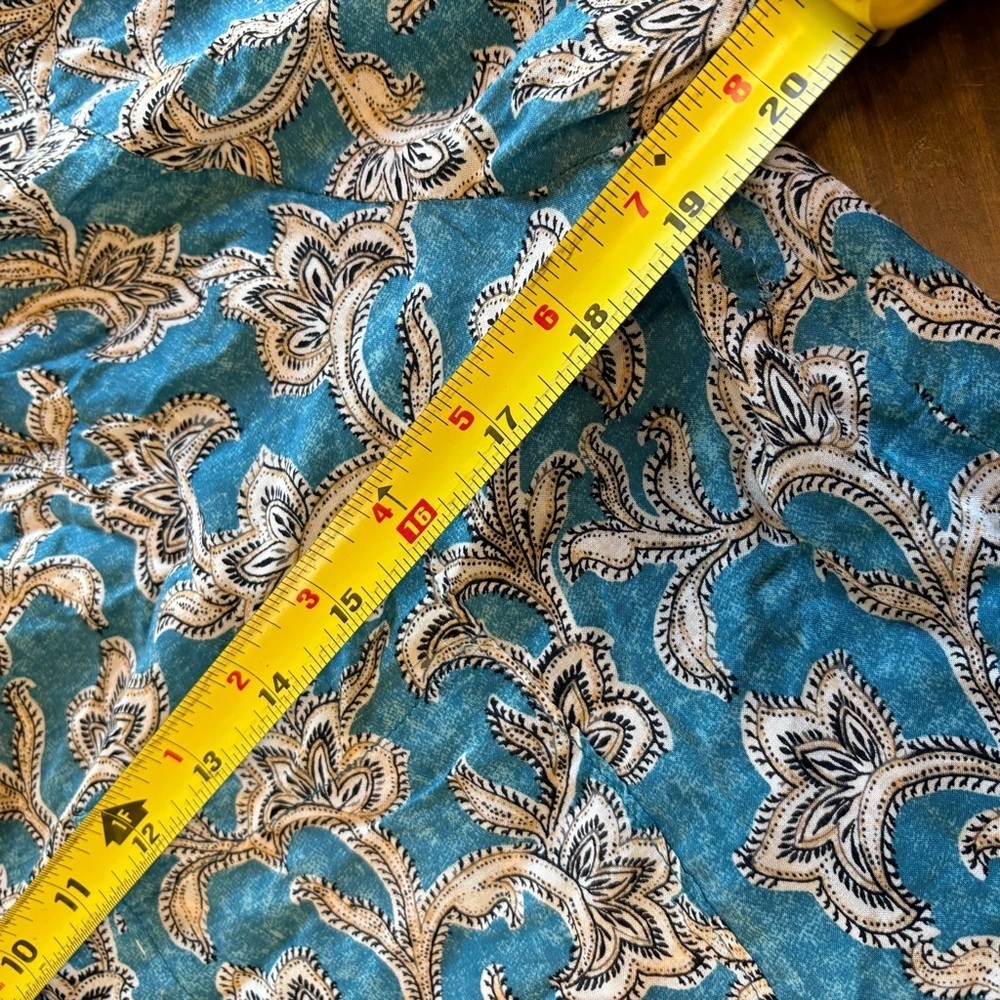 Anthropologie Pilcro Leilani Tunic Buttondown Paisley Utility Front Pockets S - Picture 6 of 10